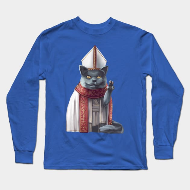 Cat-holic Long Sleeve T-Shirt by jboyano